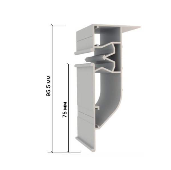 Aluminum profile PP75M (sawn) 2,5m
