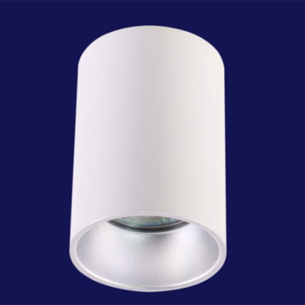 Lamp with cap GU10 MAX 50W D80*100mm, IP20, aluminum, white