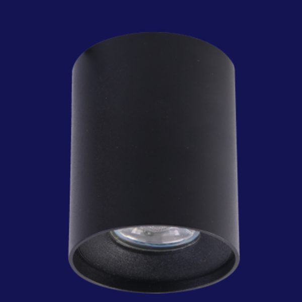 Lamp with cap GU10 MAX 50W D80*100mm, IP20, aluminum, black