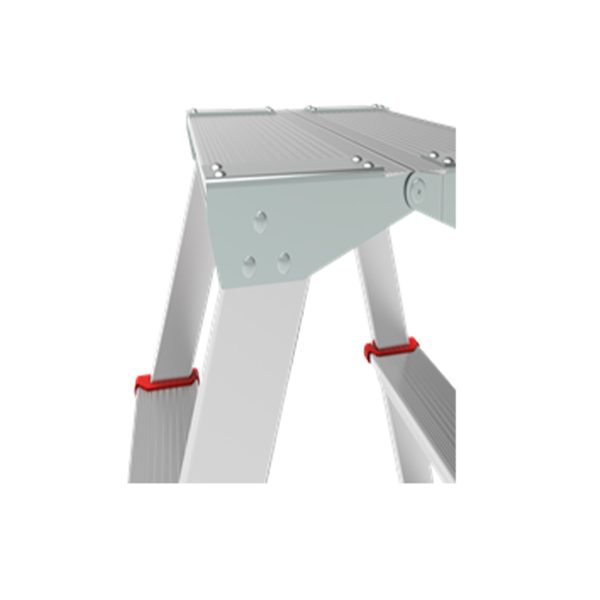 Double-sided stepladder NV 3121 (steps 80 mm, platform 350×250 mm)