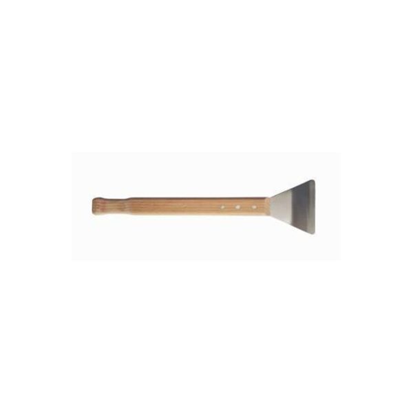 Special spatula for mounting with a wide blade, with one bend