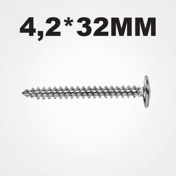 Screw zink 4.2*32mm (1 pack – 500 pcs.)
